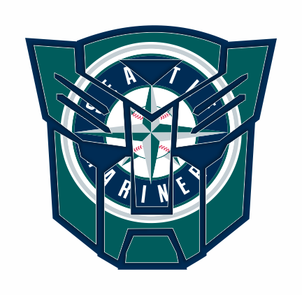 Autobots Seattle Mariners logo vinyl decal